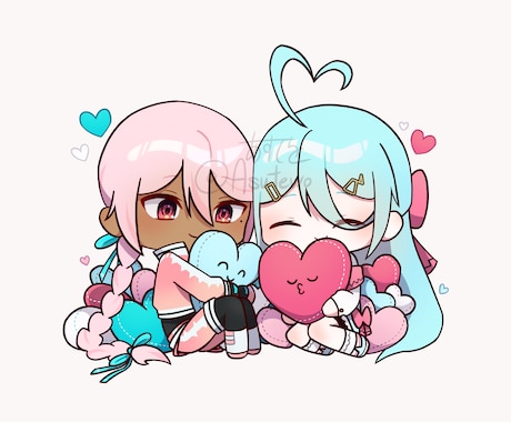 思わず大切にしたくなるようなイラストを描きます SDキャラから等身大のバストアップ（肩から上）まで！ イメージ1