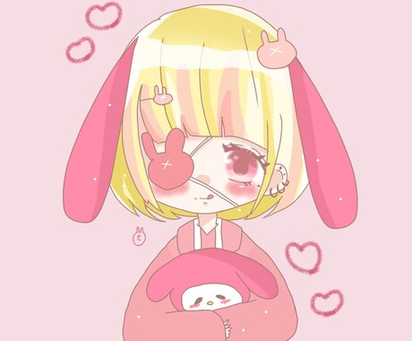 SNS用アイコン作成します ふわふわした絵柄が好きな人にオススメです！ イメージ1