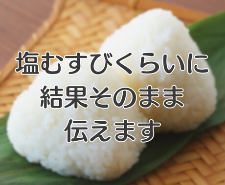 出た結果そのまま伝えます 質問１つにアフター１回付のお手軽プランです。 イメージ1