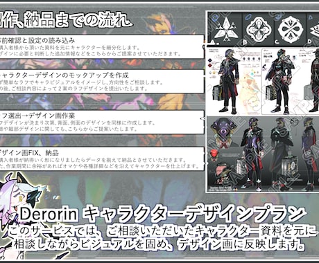 キャラクターの深堀をしたデザインをします ご依頼に対して精度の高いキャラクターデザイン、綿密なやり取り イメージ2