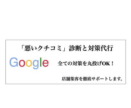 Googleクチコミ診断並びに対策方法教えます Googleクチコミ診断！限定10名／2000円プラン。 イメージ1