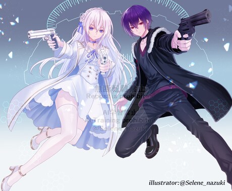 ゲーム、サムネイル等の1枚絵描きます 儚美、ロマンス、ダークゴシックな世界観を描くのが得意です イメージ2