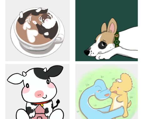 大切な動物やペットのイラスト作成します かわいい動物のデフォルメイラスト作成 イメージ2
