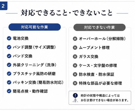 腕時計のメンテナンス承ります 時計店勤務経験を活かし丁寧に対応します イメージ2