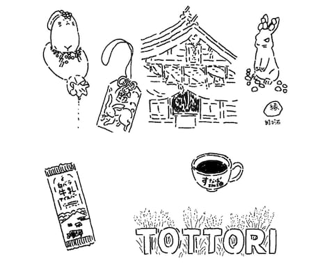 記事向きの小物線画描きます 文章を補足するシンプルな物イラスト イメージ2