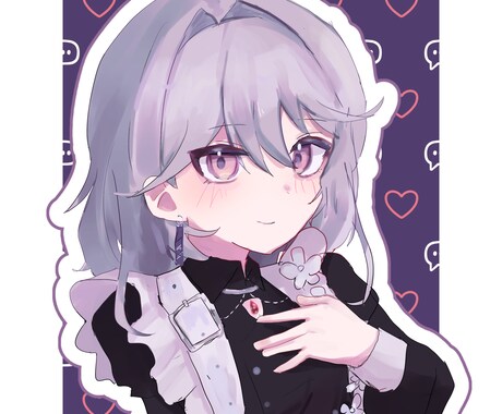 希望に沿ったアイコンサイズのイラスト描きます 病みやダークな雰囲気の絵を描くのが得意です。 イメージ2