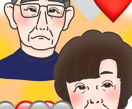 記念日の似顔絵を描きます 記念日やウェディングイラスト。何でもない日のプレゼントにも イメージ2