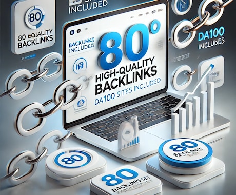 被リンク・バックリンクを80本提供します DA90超サイトからの被リンクを含む80本セット イメージ1