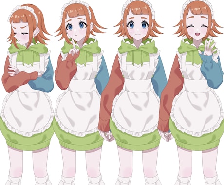 淡い色味でキャラデザと立ち絵を描きます 配信や創作、グッズに使えるキャラデザと立ち絵を制作します！ イメージ2