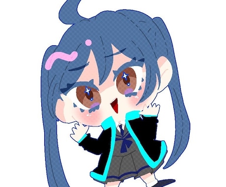 かわいいデフォルメキャラ描きます アイコンや配信用にぴったりゆめかわ・個性派・オリキャラ歓迎 イメージ1
