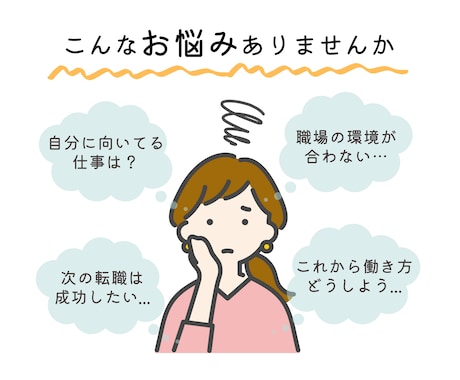 キャリア相談｜仕事のモヤモヤを一緒に整理し考えます 一緒に働き方や生活のモヤモヤをじっくりと整理し考えましょう！ イメージ2
