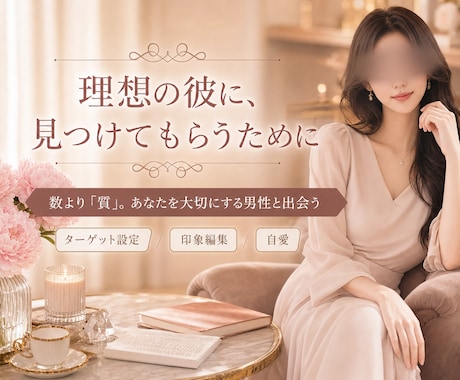 大人女性のアプリプロフィール添削します 会う前に損しない印象へ整えます イメージ2