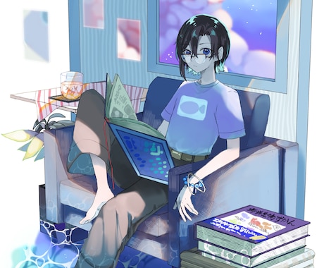 心に残る1枚絵制作します 鮮やかな色彩で描きます！お気軽にお声かけください イメージ1