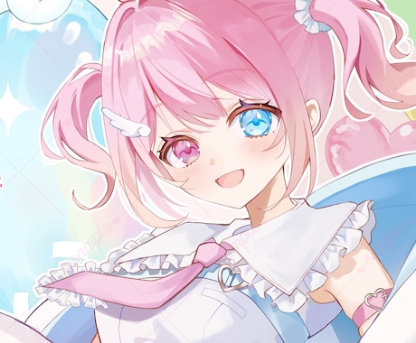アイコン/配信/ちびキャラ等イラスト何でも描きます SNS・ブログアイコン・ヘッダー等お気軽にご相談ください♪ イメージ1