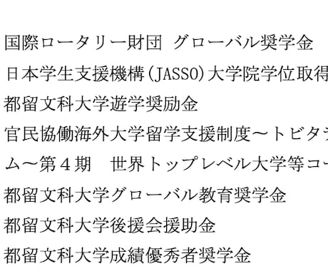 留学・海外大学進学用奨学金獲得のアドバイスをします これまでに合計７つの受給型奨学金を獲得したノウハウをシェア！ イメージ1