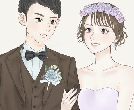 上品で華やかなイラスト作成します アイコンやプレゼントにも最適！ イメージ2