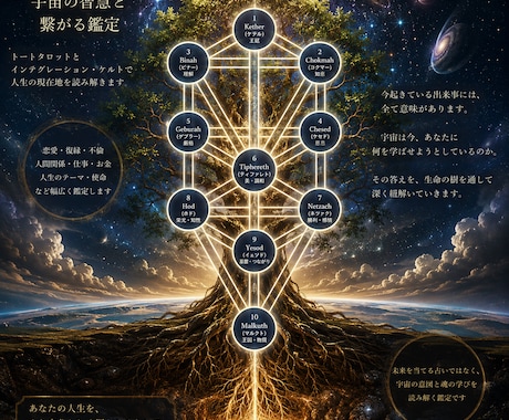トートタロットで人生の現在地を読み解きます 宇宙の意図と魂の学びを、深く読み解きます。 イメージ1