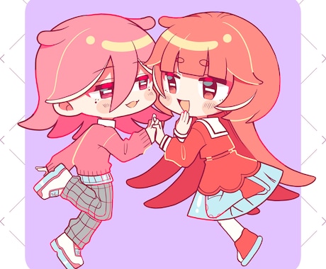ﾎﾟｯﾌﾟでｶﾗﾌﾙ！かわいいイラストを制作します MVイラストやグッズ、SNSアイコンなど対応できます◎ イメージ2