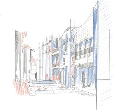 建築系鉛筆画を提供致致します 古風な建築系イラスト提供致します。 イメージ2