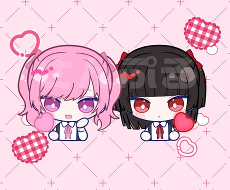 かわいい！あなただけのデフォルメイラスト作成します 表情差分やグッズ制作も◎商用利用OK！ イメージ1