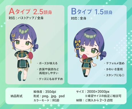 ポップでかわいいミニキャライラストを制作します 様々な用途に合わせて、一枚一枚丁寧に制作いたします。 イメージ2