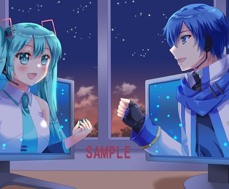 ボーカロイド楽曲の動画用イラストをお描きします 自作楽曲に沿ったイラストをお求めのボカロPさんへ イメージ2