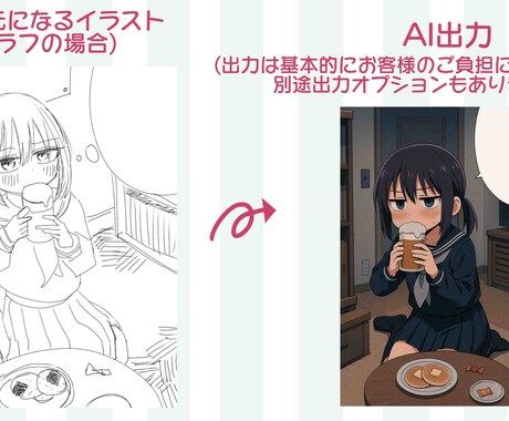 デジタルイラストの下書きを作成します 依頼用の下地、AI学習素材用などに！ イメージ2