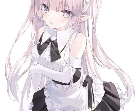 透明感のあるかわいい女の子のイラストを作成します SNS、サムネイル、鑑賞用など イメージ1