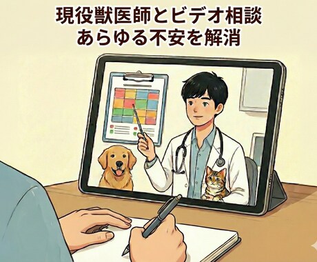 現役獣医師が愛犬・愛猫の健康相談＆不安解消します 人医学及び獣医学的知見から飼い主様の心に寄り添います。 イメージ1