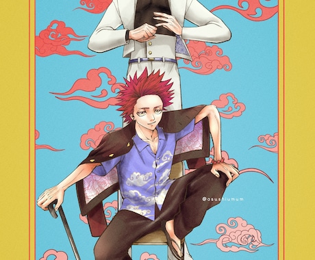 少年漫画風の絵柄でかっこいいイラストを描きます 現役漫画アシスタントがあなたのイメージをかっこよく表現！ イメージ2