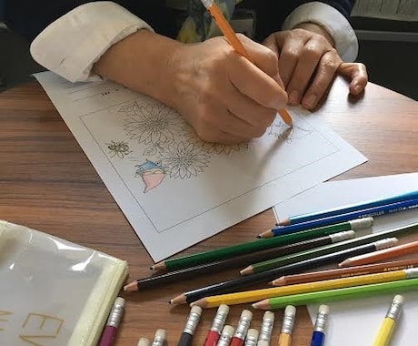 塗り絵セラピー体験できます ぬりえをして内面の気づきが得られる味わい深いセラピーです イメージ1