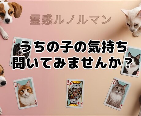 アニマルコミュニケーター占いカードで受け取ります うちの子の気持ち、聞いてみませんか？ イメージ1