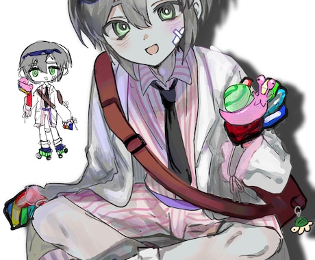 実績作りでお値下げ中！イラスト制作いたします お届けまで最短1週間になります！ イメージ2