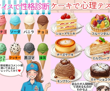 SNSでバズる！画像付の心理テストを丸ごと作ります Lemon8厳選クリエイターが保存される心理テストを作ります イメージ2