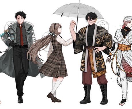 立ち絵制作承ります 特別な魅力あるキャラクターを是非！ イメージ1