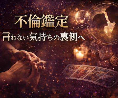 不倫　禁断愛の本音を透視します 彼の本音・未来・決断の時期を深く読み解く特別鑑定 イメージ1
