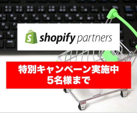 限定特価❗️❗️ShopifyでECサイト作ります 【5名限定特価】ShopifyパートナーがECサイト運営支援 イメージ1
