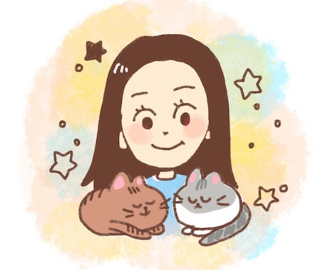 似顔絵、イラスト描きます SNSのアイコンや、投稿で映える可愛いイラスト描きます。 イメージ2