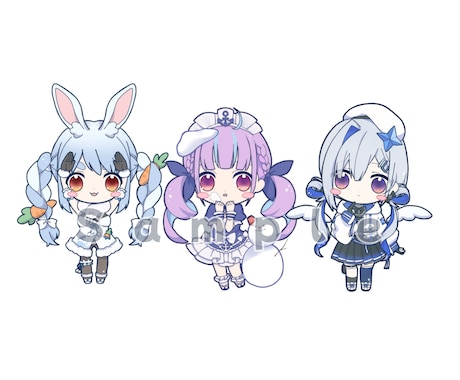 今だけお得☆(5名まで)かわいいミニキャラ描きます SNSアイコンや動画素材に使えるイラスト描きます！ イメージ2