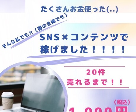 SNSを利用する副業を紹介します 挫折ばかりの私がやっと稼げた‼︎ イメージ1