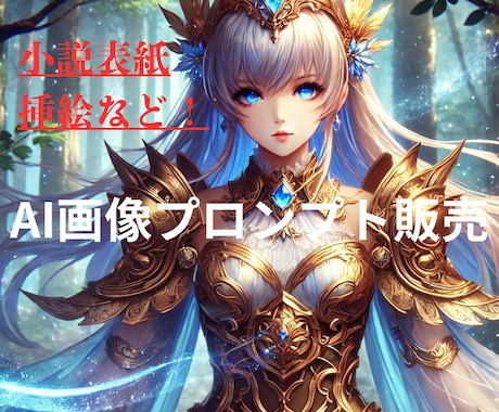 AIイラスト壮麗な戦士のプロンプトを販売します TRPGや小説の表紙に最適！挿絵やプロフ画像にも！ イメージ1