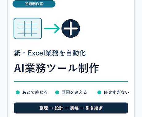紙・Excel業務をAIで自動化します イメージ1