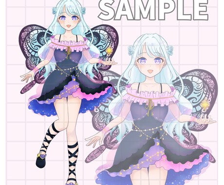 IRIAM対応！立ち絵制作いたします 著作権譲渡込みで安心！自由に使える立ち絵イラストを制作します イメージ2