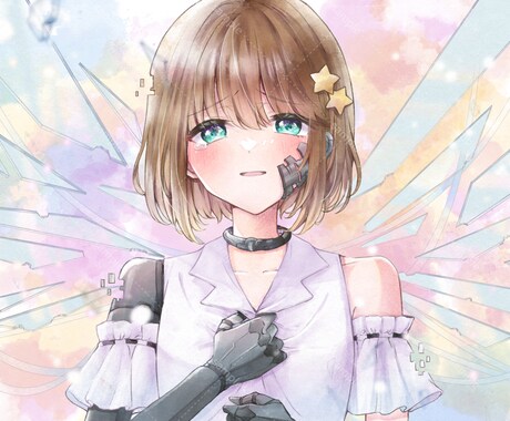差分対応可！立ち絵、表紙、本の挿絵等作成します ふんわり優しい雰囲気のデジタルイラストを作成します！ イメージ1