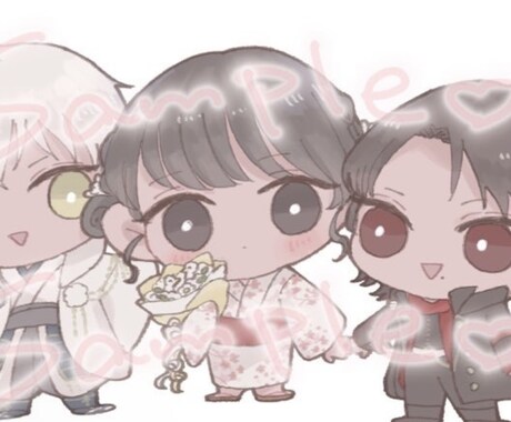 SALE中！ミニキャライラストを制作します 商業利用OK！今っぽい淡色アイコン。 イメージ2