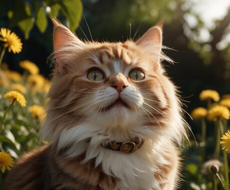 AIで創るペット・動物等のイラスト制作代行します ねこ・犬・ゴリラ・リス・ライオン・トラなど イメージ1