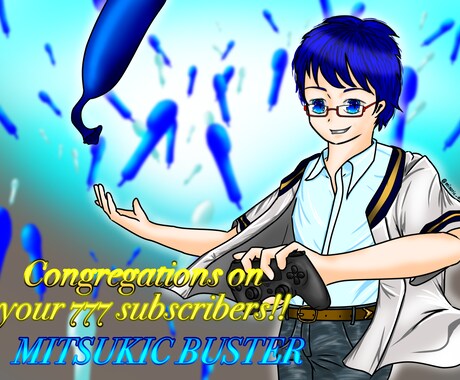 サムネイル用イラスト描きます 躍動感のあるサムネイル用オリジナルイラスト イメージ1