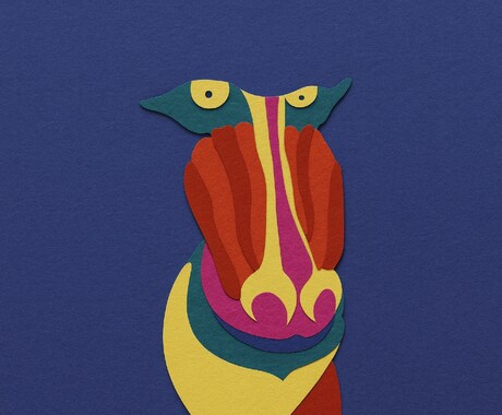 貼り絵風の個性的キャラクターイラストを制作します 温かみあるテイストで、オリジナルキャラクターをデザインします イメージ1