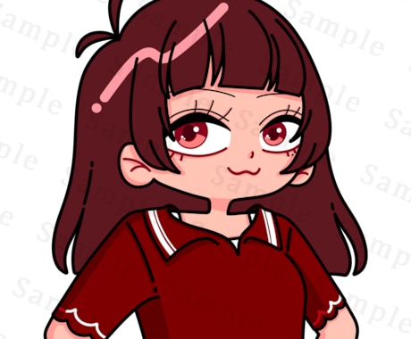 デフォルメイラストお描きします 活動用（女性限定）イラストをお求めの方に！ イメージ2