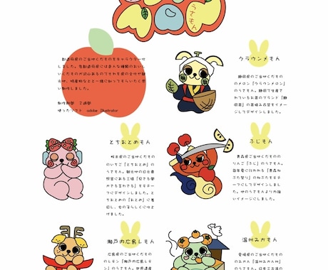 キャラクターデザインします イメージ1